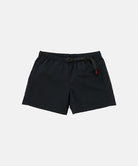 Black Gramicci Women's Nylon Active Short with a black belt against a light-tone background.
