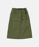 Gramicci olive Nylon Utility Skirt against a light-tone background.