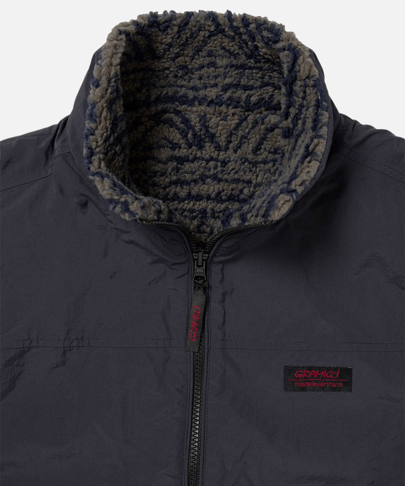 Gramicci Gramiccic & thisisneverthat Reversible Fleece Vest Color: DARK NAVY